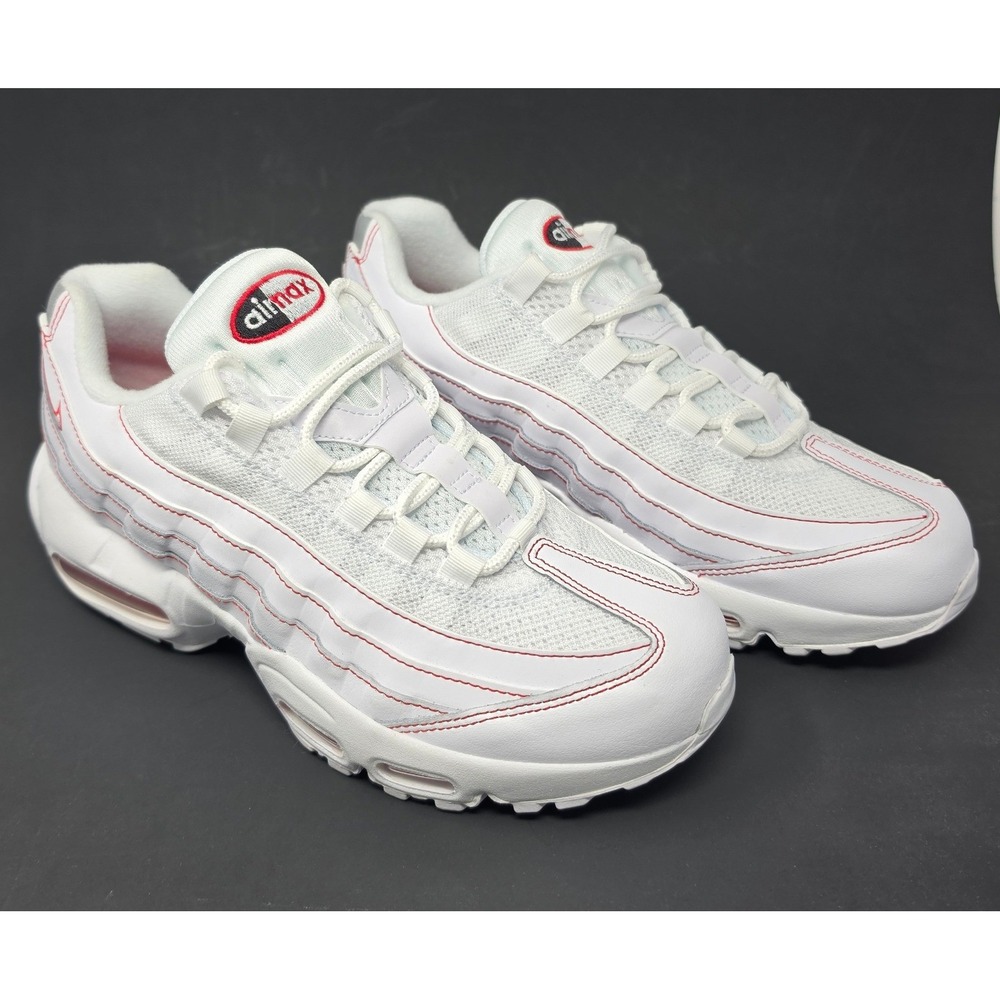 Nike Air Max 95 Big Bubble White/University Red Shoe II4053-101 7Y /Women's 8.5‎